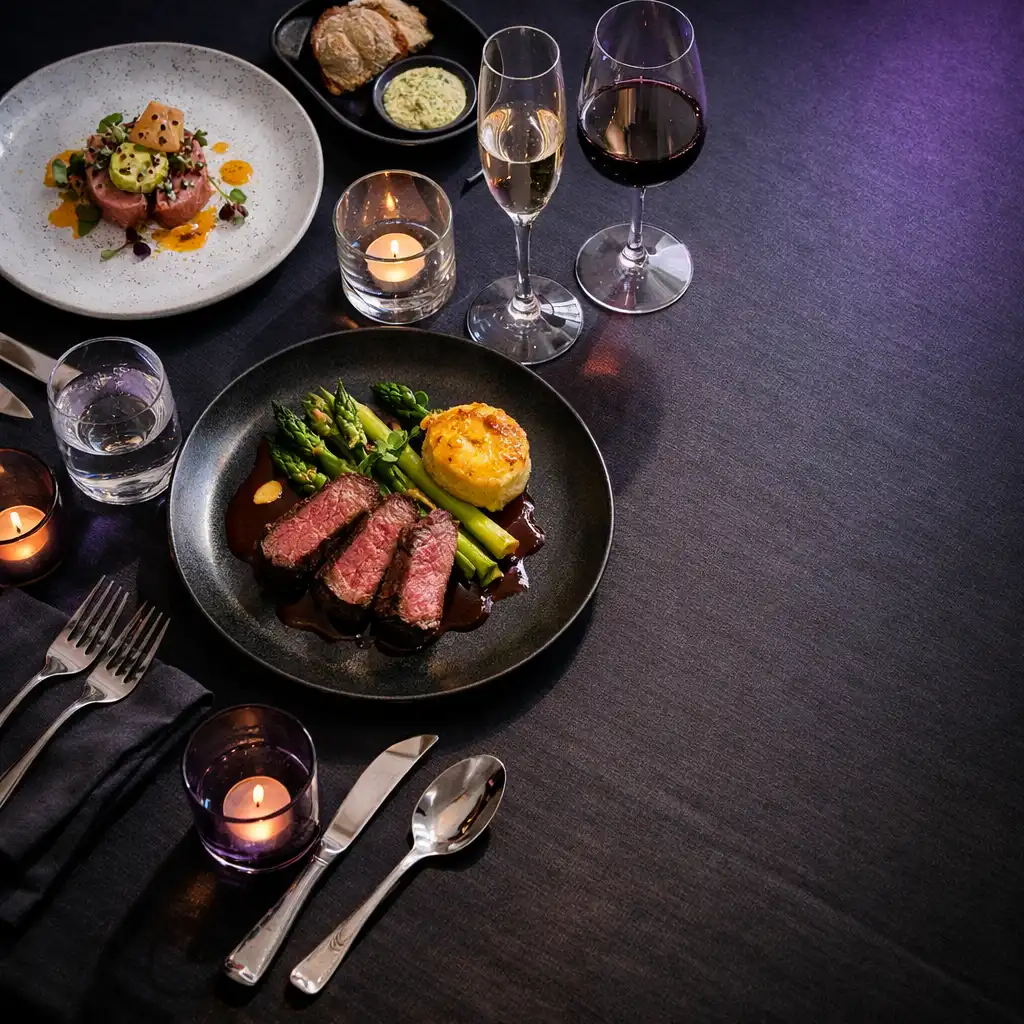 Elegant private dining table
